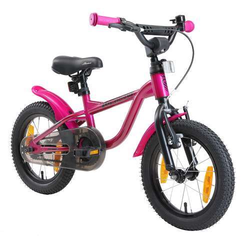 LÖWENRAD - Vélo enfant pour garcons et filles de 3-4 ans | Bicyclette enfant 14" pouces avec freins | Berry