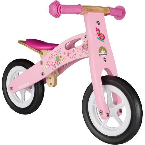 BIKESTAR - Vélo Draisienne Enfants en bois pour garcons et filles de 2 - 3 ans | Vélo sans pédales évolutive 10 pouces | Rose
