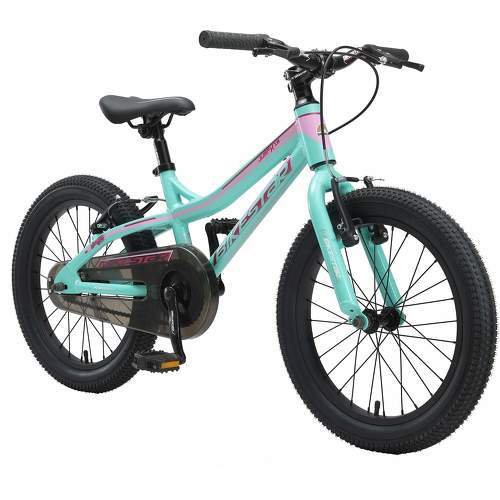 BIKESTAR - Vélo enfant en aluminium, garcons et filles de 5 ans | Bicyclette de montagne VTT 18 pouces avec freins en V | Menthe
