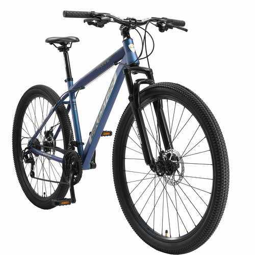 BIKESTAR - VTT Vélo tout terrain, frein à disque, 21 vitesses Shimano, 29 pouces | Mountainbike suspension avant cadre 19 pouces | Bleu