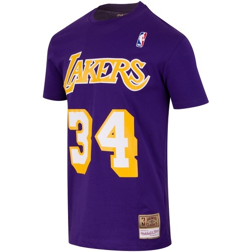 Mitchell & Ness - T-shirt Lakers de Los Angeles O'neal Violet