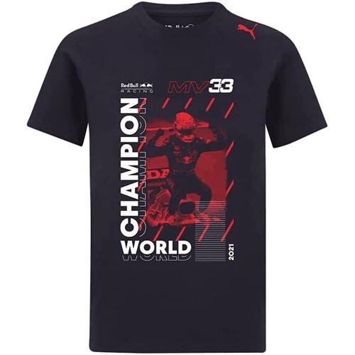 ASTON MARTIN RED BULL RACING - Max Verstappen Champion Du Monde Aston Martin Racing Formula Team Bull Officiel F1 - T-shirt