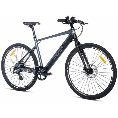 MOMABIKES - Vélo de ville électrique E-ROAD PRO 28 Full Shimano, Freins à disques Hydrauliques - Pour cycliste de 1.60 à 1.95m