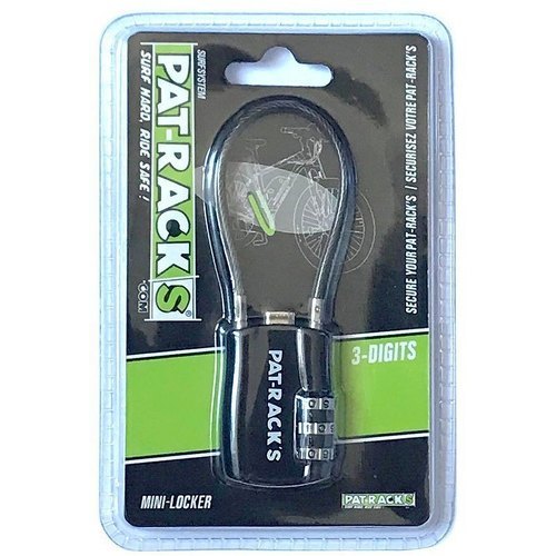 PAT RACKS - Cadenas Mini-Locker pour Velo Shortboard / Longboard ou Scooter