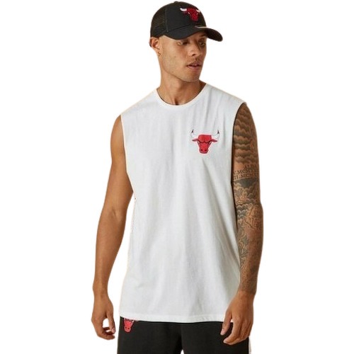 NEW ERA - Débardeur NBA Chicago Bulls blanc pour homme