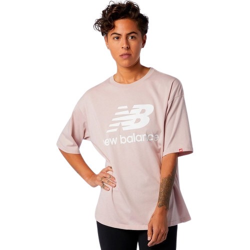 NEW BALANCE - Maillot Essentials Stacked Logo Mujer