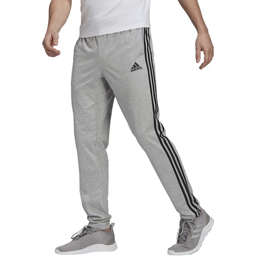adidas Sportswear - Pantaloni Essentials Single Jersey Tapered Open Hem 3-Stripes