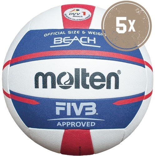 MOLTEN - V5B5000-De Lot De 5 - Ballon de volley-ball