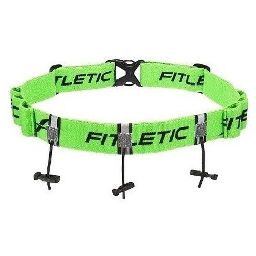 CEINTURE PORTE DOSSARDS ET PORTE GELS VERTE FLUO