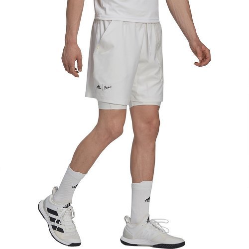 adidas Performance - London 2in1 Short Blanc