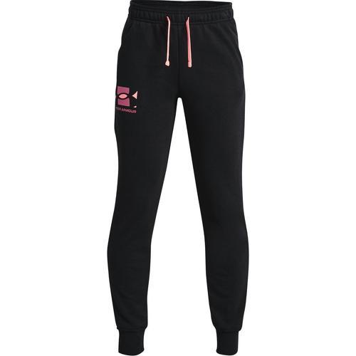 UNDER ARMOUR - Garçon Rival Terry Joggers Pantalon De Sport, Noir, 7-8 (S)