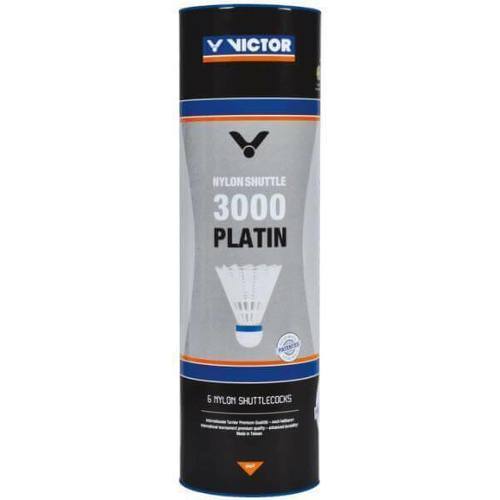 Volants Badminton Nylon 3000 Platin Blanc