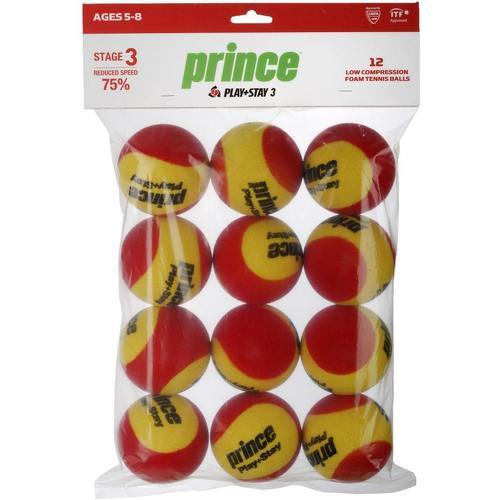 PRINCE - Sachet De 12 Balles Play & Stay - Balles de tennis