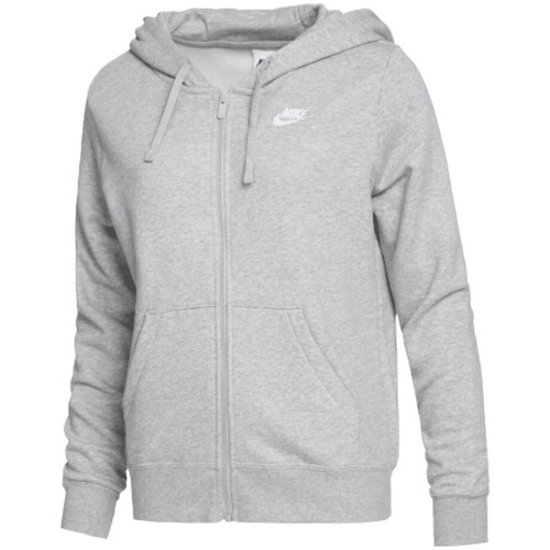 NIKE - Sweat à capuche Femme NSW CLUB FLC FZ HOODIE STD Gris