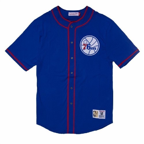 Chemise Philadelphia 76ers cotton button front