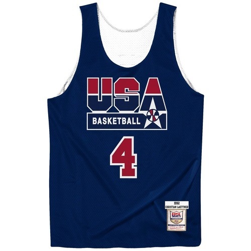Mitchell & Ness - Maillot authentique Team USA reversible practice Christian Laettner
