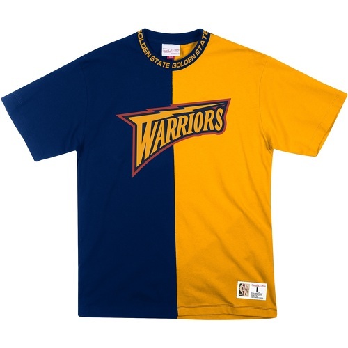 Mitchell & Ness - T-shirt Golden State Warriors nba split color