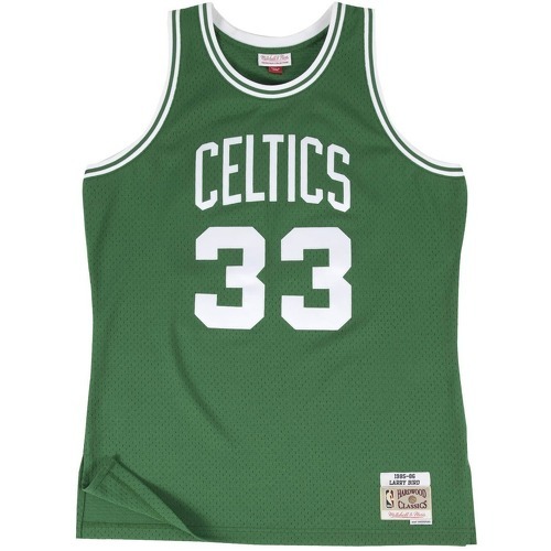 Maillot NBA swingman Larry Bird Boston Celtics Hardwood Classics Vert