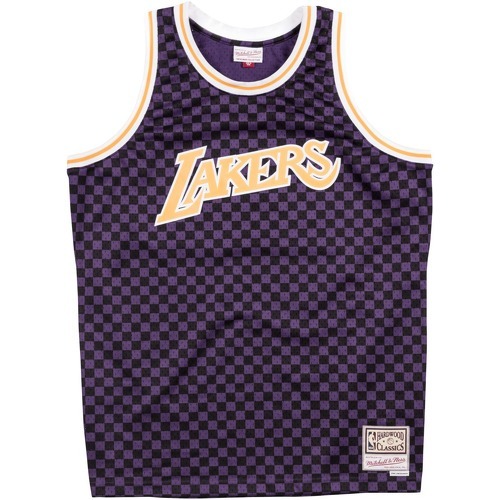 Mitchell & Ness - Maillot Los Angeles Lakers checked b&r