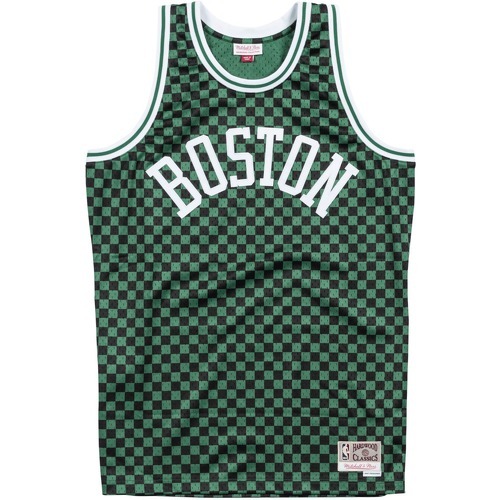 Mitchell & Ness - Maillot Boston Celtics checked b&r