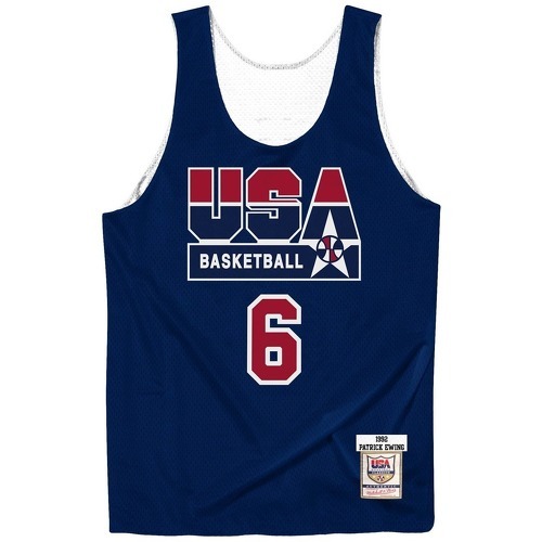 Mitchell & Ness - Maillot authentique Team USA reversible Patrick Ewing