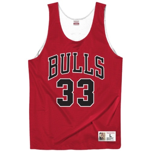 Mitchell & Ness - Maillot NBA Réversible Scottie Pippen Chicago Bulls Rouge