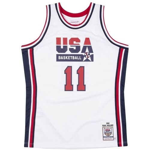 Mitchell & Ness - Maillot domicile authentique Team USA Karl Malone 1992