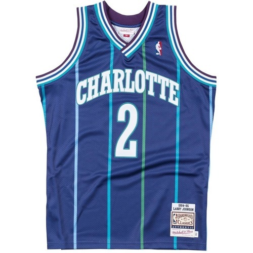 Mitchell & Ness - Maillot authentique Charlotte Hornets Larry Johnson 1994/95