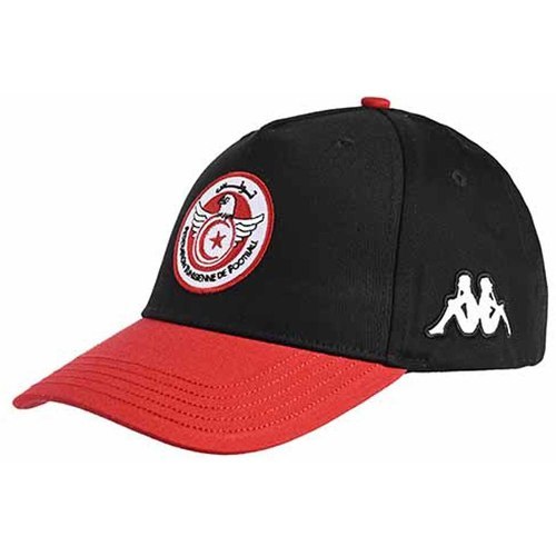 KAPPA - Casquette Tunisie Asetyo 6 Noir/Rouge