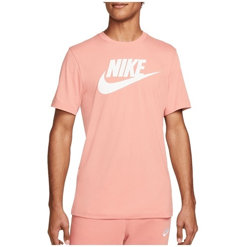 NIKE - T-Shirt Sportswear "Just do It" Tee Icon Futura rose/blanc