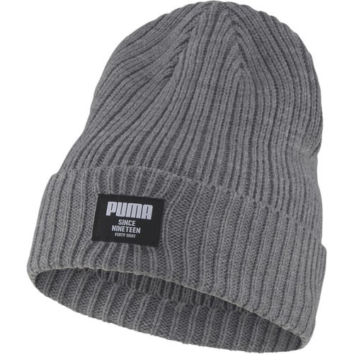 PUMA - Bonnet Gris Ribbed