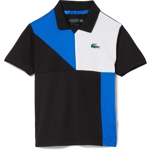 LACOSTE - Polo Sport Junior Color-Bloc Noir / Bleu
