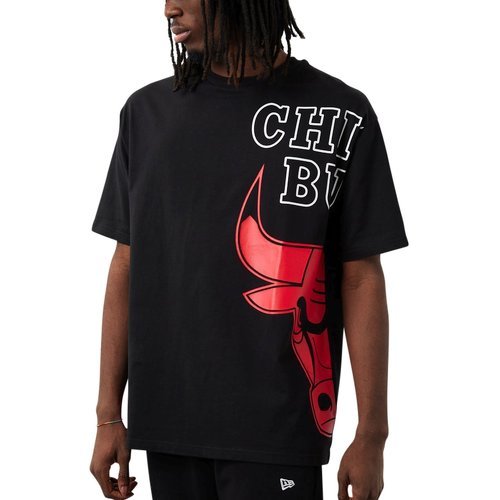 NEW ERA - NBA Oversized Shirt - HALF LOGO Chicago Bulls