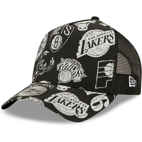 Adjustable Trucker Cap - NBA ALL OVER Teams Print