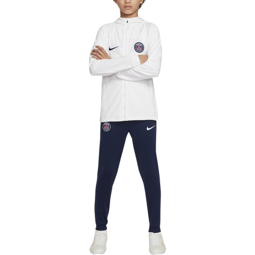 NIKE - Survêtement Entraînement PSG Strike Blanc/Bleu Junior