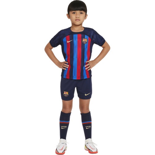NIKE - Mini Kit Barça Domicile 2022/2023 Bleu Junior