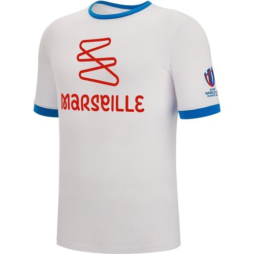 MACRON - T-shirt Adulte Rugby Marseille World Cup 2023 Officiel