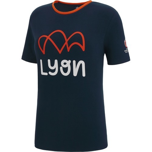 MACRON - T-shirt Femme Rugby Lyon World Cup 2023 Officiel