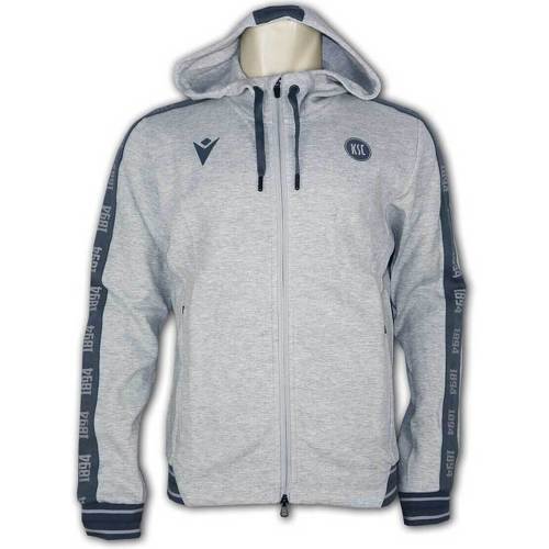 MACRON - Sweatshirt à capuche full zip Karlsruher SC Travel 2022/23