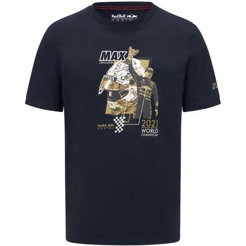 T-shirt Max Verstappen Grapic Champion du Monda Racing Team RB Officiel F1