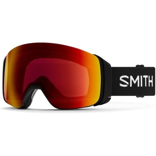 SMITH OPTICS - Masque de ski 4D MAG - BLACK CHROMAPOP SUN RED MIRROR