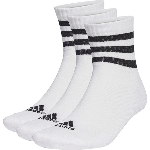 adidas Performance - Chaussettes moletonnées mi-montantes à 3 bandes Sportswear (3 paires)