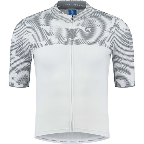 Rogelli - Maillot Manches Courtes Velo Camo - Homme - Blanc/Gris