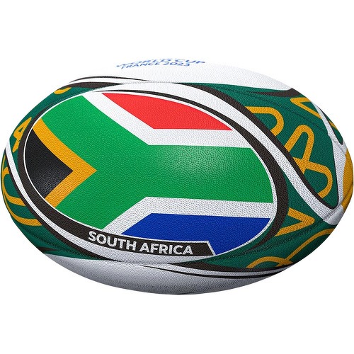GILBERT - Ballon Afrique du Sud Coupe du Monde Rugby France 2023 T.5 Vert/Blanc