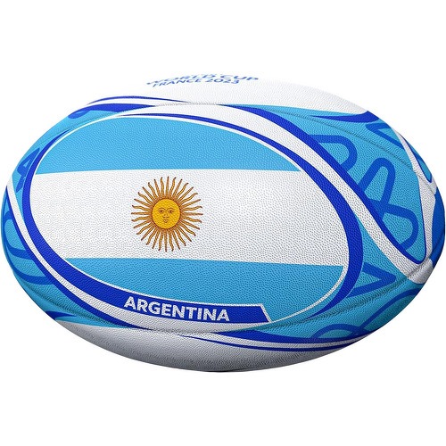 GILBERT - Ballon Coupe du Monde Rugby 2023 Argentine T.5 Blanc/Bleu