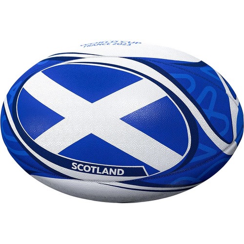 GILBERT - Ballon Coupe du Monde Rugby 2023 Ecosse T.5 Blanc/Bleu