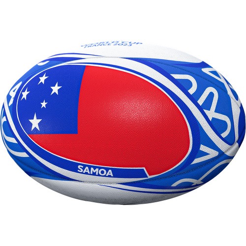 GILBERT - Ballon Coupe du Monde Rugby 2023 Samoa T.5 Blanc/Bleu