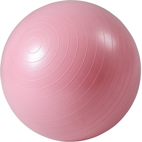 ISE - Ballon de gymnastique Anti-éclatement - Ballon d'exercice 45cm de diamètre avec Pompe Rose SY-2002RS55-FR