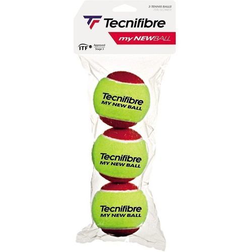 TECNIFIBRE - Balles Tennis My New Ball Rouge x3