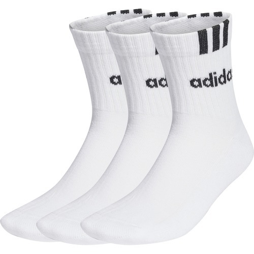 adidas Performance - Chaussettes mi-mollet matelassées 3-Stripes Linear (lot de 3 paires)